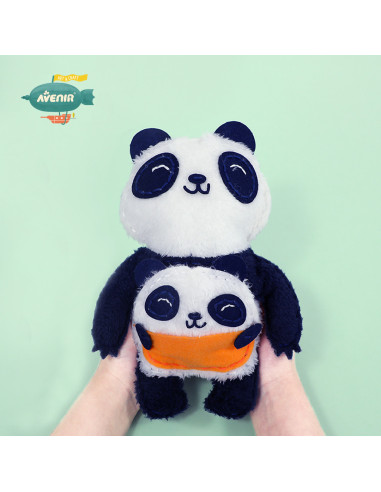 CH201619,Set de cusut Prima Mea Papusa, Mama si puiul Panda