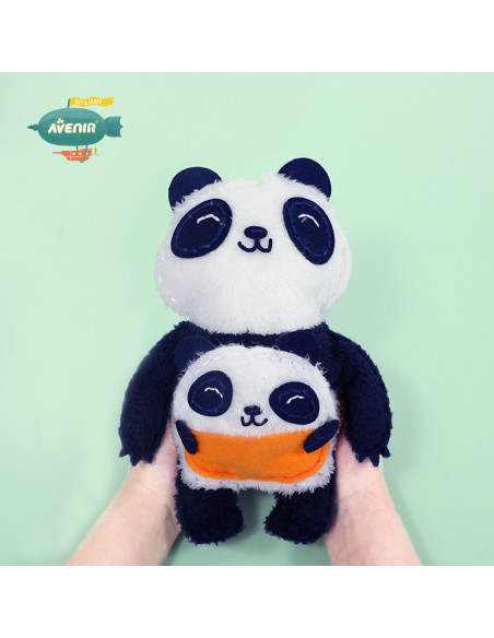 CH201619,Set de cusut Prima Mea Papusa, Mama si puiul Panda