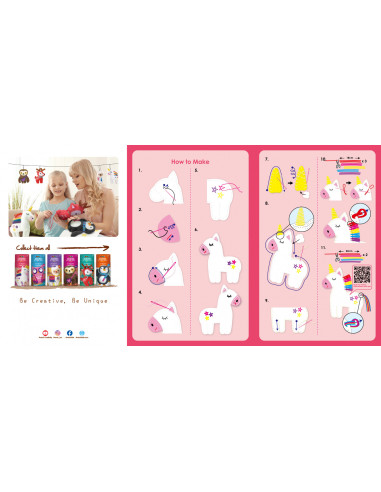 CH1620,Set de cusut Prima Mea Papusa, Unicorn