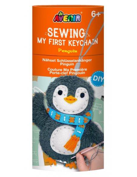 CH1634,Set de cusut Primul meu Breloc - Pinguin