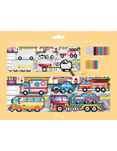 CH191596,Arta mozaic pe numere - Transport