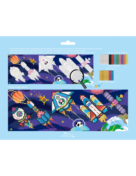 CH191598,Arta mozaic pe numere - Spatiu