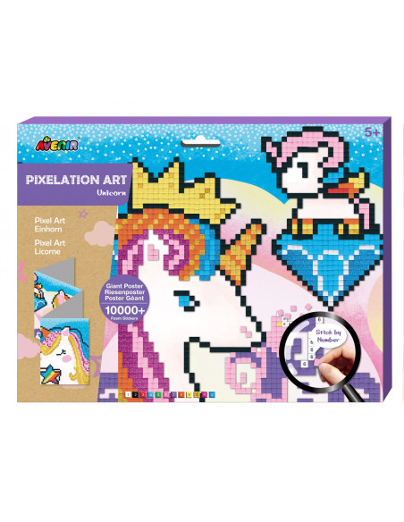 CH191599,Arta mozaic pe numere - Unicorn