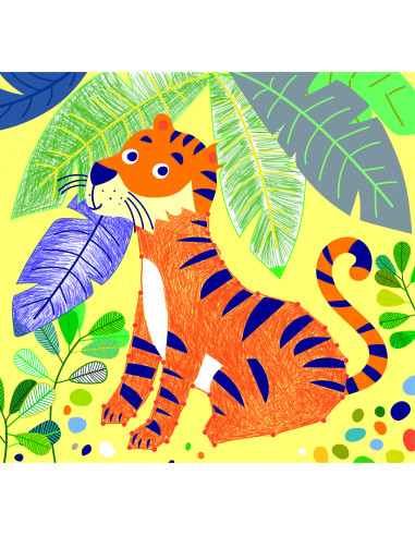 CH201741,Carte portabila cu activitati de colorat - Jungla