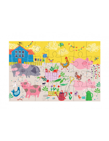 PZ195053,Puzzle cu 28 de piese - Ferma