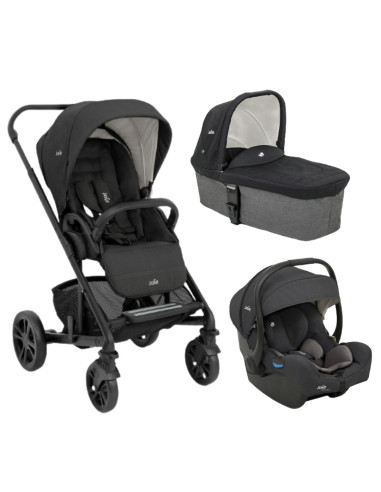 BB-S1201ICSHA000TRIO,Joie - Carucior pentru copii multifunctional 3 in 1 Chrome/ i-Gemm Shale (Carucior Chrome Shale+ Landou Sha