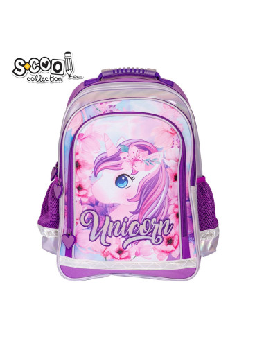 SC2119,Ghiozdan ergonomic UNICORN, 40.5x29x13.5 cm - S-COOL