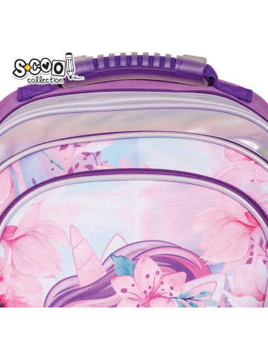 SC2119,Ghiozdan ergonomic UNICORN, 40.5x29x13.5 cm - S-COOL