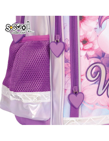 SC2119,Ghiozdan ergonomic UNICORN, 40.5x29x13.5 cm - S-COOL