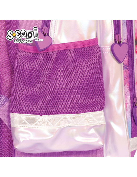 SC2119,Ghiozdan ergonomic UNICORN, 40.5x29x13.5 cm - S-COOL