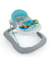 BN-856890,Petite&Mars - Premergator Monty, Panou interactiv, Reglabil pe inaltime, Roti, Sustine 12 kg, Chevron Blue