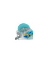 BN-856890,Petite&Mars - Premergator Monty, Panou interactiv, Reglabil pe inaltime, Roti, Sustine 12 kg, Chevron Blue