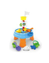 BN-858510,Petite&Mars - Masuta de activitati pentru apa si nisip Sandy Joe, Cu accesorii, 8 jucarii, Multicolor