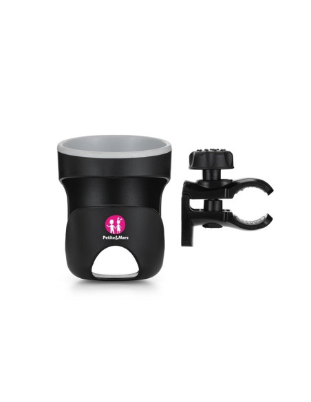 BN-901900,Petite&Mars - Suport universal pentru carucior/bicicleta Handy, Pentru biberon/pahar, Negru BN-901900,Petite&Mars - Suport universal pentru carucior/bicicleta Handy, Pentru biberon/pahar, Negru