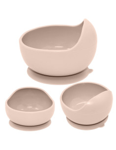 BN-707818,Petite&Mars - Bol din silicon fara BPA, Cu ventuza, TAKE&MATCH, 6 luni+, 350 ml, Bej 2