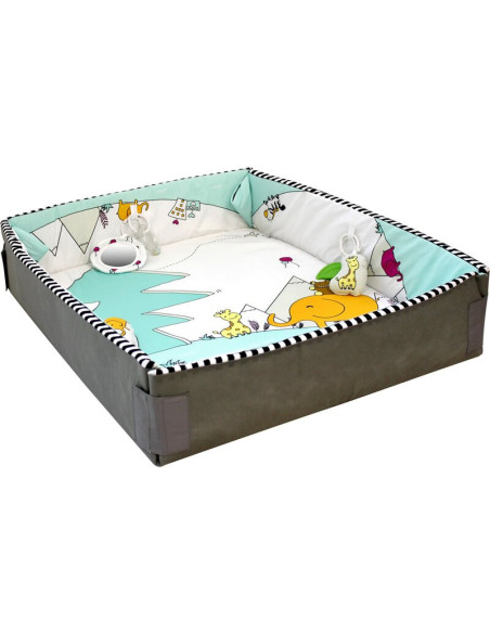 BN-492848,Petite&Mars - Salteluta educationala interactiva, 5 in 1, 110x95x50 cm, Cu jucarii, Multicolora