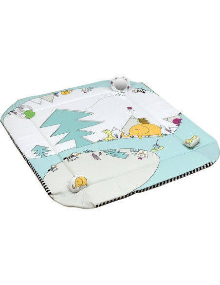 BN-492848,Petite&Mars - Salteluta educationala interactiva, 5 in 1, 110x95x50 cm, Cu jucarii, Multicolora