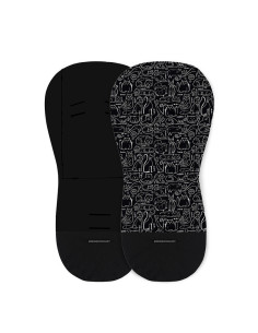 BN-502116,Petite&Mars - Salteluta pentru carucior din spuma cu memorie, 86 x 42 cm, Reversibila, Universala, Din bumbac, Design 