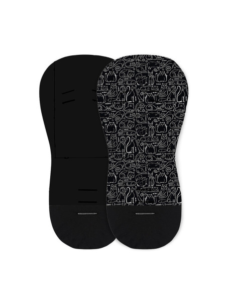 BN-502116,Petite&Mars - Salteluta pentru carucior din spuma cu memorie, 86 x 42 cm, Reversibila, Universala, Din bumbac, Design  BN-502116,Petite&Mars - Salteluta pentru carucior din spuma cu memorie, 86 x 42 cm, Reversibila, Universala, Din bumbac, Design