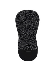 BN-502116,Petite&Mars - Salteluta pentru carucior din spuma cu memorie, 86 x 42 cm, Reversibila, Universala, Din bumbac, Design  2