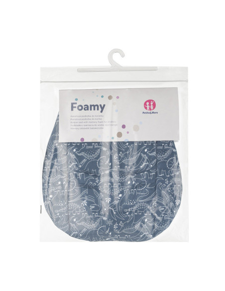 BN-502116,Petite&Mars - Salteluta pentru carucior din spuma cu memorie, 86 x 42 cm, Reversibila, Universala, Din bumbac, Design  BN-502116,Petite&Mars - Salteluta pentru carucior din spuma cu memorie, 86 x 42 cm, Reversibila, Universala, Din bumbac, Design