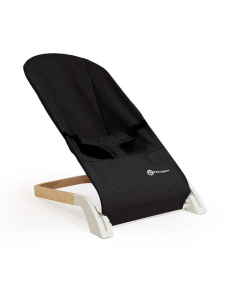 BN-915900,Petite&Mars - Sezlong balansoar, Calmy, Cu centura in 3 puncte, De la nastere pana la 9 kg, Negru