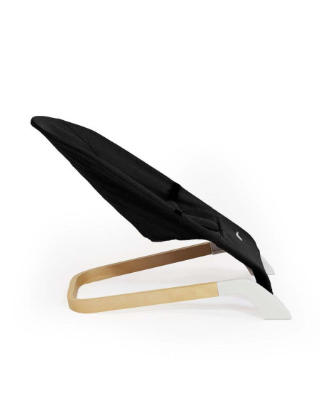BN-915900,Petite&Mars - Sezlong balansoar, Calmy, Cu centura in 3 puncte, De la nastere pana la 9 kg, Negru