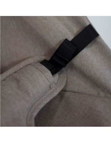 BN-915900,Petite&Mars - Sezlong balansoar, Calmy, Cu centura in 3 puncte, De la nastere pana la 9 kg, Negru