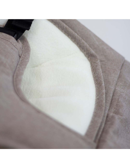 BN-915900,Petite&Mars - Sezlong balansoar, Calmy, Cu centura in 3 puncte, De la nastere pana la 9 kg, Negru