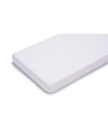 BN-312910,Petite&Mars - Cearceaf cu eleastic, Soft Dream, Din Jersey, Lavabil la masina pana la 40 de garde, 120x60 cm, Alb