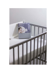 BN-312910,Petite&Mars - Cearceaf cu eleastic, Soft Dream, Din Jersey, Lavabil la masina pana la 40 de garde, 120x60 cm, Alb 2