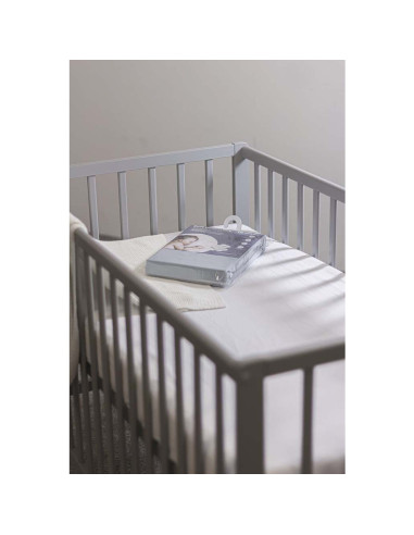 BN-312910,Petite&Mars - Cearceaf cu eleastic, Soft Dream, Din Jersey, Lavabil la masina pana la 40 de garde, 120x60 cm, Alb