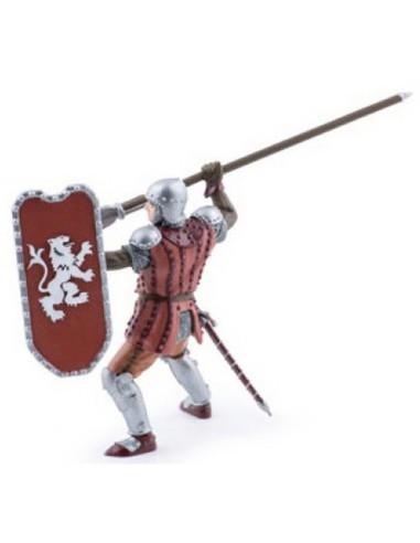 Papo39756,Papo Figurina Cavaler Cu Sulita Si Scut Rosu