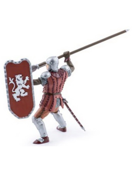 Papo39756,Papo Figurina Cavaler Cu Sulita Si Scut Rosu