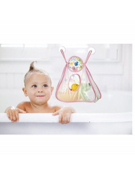 UP-bj_6421,Organizator BabyJem pentru jucariile de baie Baby Bath (Culoare: Roz)