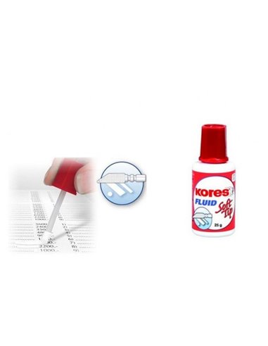 KO66461,Corector fluid cu burete KORES 25 g