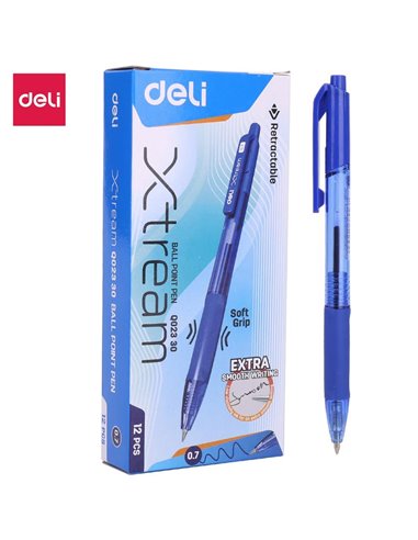 DLEQ02330,Pix cu mecanism DELI xtream 0.7 mm, Albastru