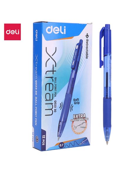 DLEQ02330,Pix cu mecanism DELI xtream 0.7 mm, Albastru