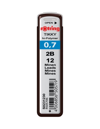 RO231230,Mina creion mecanic Rotring 0.7 mm, 2B