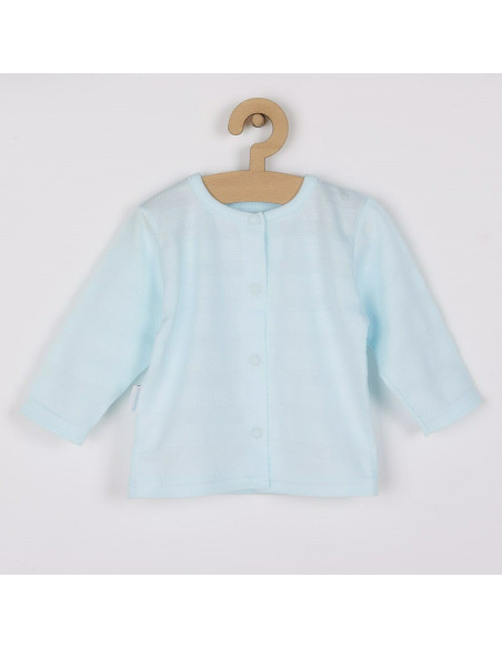 BN-41169,Set 4 piese: bluza, body cu maneca lunga, salopeta fara maneci, caciulita, Marime 56, Din bumbac 100%, New Baby, Sweet 