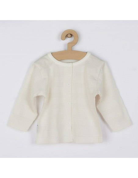 BN-41168,Set 4 piese: bluza, body cu maneca lunga, salopeta fara maneci, caciulita, Marime 56, Din bumbac 100%, New Baby, Sweet 