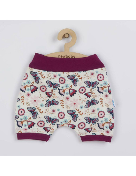 BN-42807,Set 2 piese pentru vara: pantaloni scurti, body cu volanas, Marime 68, Din bumbac 100%, New Baby, Little Girl