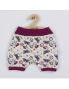 BN-42807,Set 2 piese pentru vara: pantaloni scurti, body cu volanas, Marime 68, Din bumbac 100%, New Baby, Little Girl