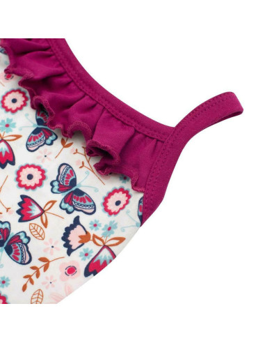 BN-42807,Set 2 piese pentru vara: pantaloni scurti, body cu volanas, Marime 68, Din bumbac 100%, New Baby, Little Girl