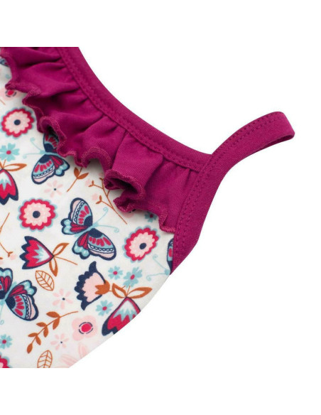 BN-42807,Set 2 piese pentru vara: pantaloni scurti, body cu volanas, Marime 68, Din bumbac 100%, New Baby, Little Girl