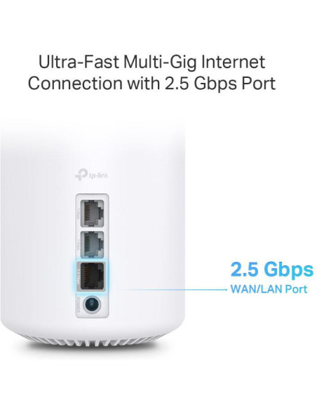 Deco X80(3-pack),MESH TP-LINK, wireless, router AX6000, pt interior, 6000 Mbps, port 1 x 2.5 Gbps LAN/ WAN, 2 x Gigabit LAN/WAN,