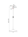 ICA-TR10,Stand pentru TV/LCD/LED, 13- 27, reglabil, Argintiu ICA-TR10 "ICA-TR10"