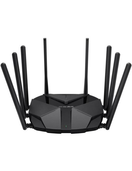 MR90X,Router MERCUSYS wireless 6000Mbps, 3 porturi LAN Gigabit, 1 port WAN 2.5 Gigabit, Dual Band AX6000 8 x antene externa, Wi-