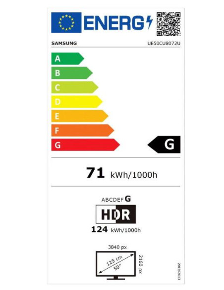 UE50CU8072,Televizor LED Samsung 127 cm (50") UE50CU8072, Ultra HD 4K, Smart TV, WiFi, CI+