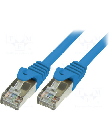 RY-CP1066S,PATCH CORD FTP LOGILINK Cat5e, cupru-aluminiu, 5m, albastru, AWG27, ecranat "CP1066S" (include TV 0.18 lei)